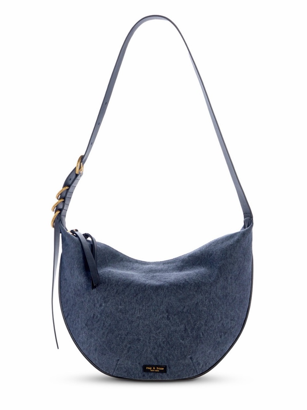 Mercer Medium Blue Canvas Hobo Crossbody Bag Brand new!